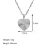Heart Shape Titanium Steel Sweet IG Style Layered Necklaces Pendant Necklace