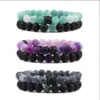 Basic Classic Style Geometric Natural Stone Agate Bracelets