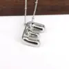 Wholesale Hip-hop Simple Style Classic Style Letter Copper Silver Plated Pendant Necklace In Bulk