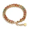 Wholesale Classic Style Geometric 304 Stainless Steel Cuban Link Chain Curb Chain Paperclip Chain Chain Bracelet In Bulk