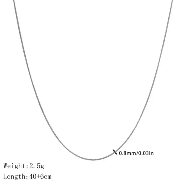 Wholesale Jewelry Modern Style Simple Style Classic Style Geometric Solid Color Titanium Steel Plating Double Layer Necklaces Necklace