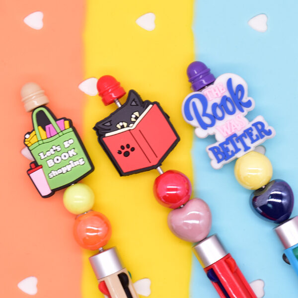 oly-79b1637bb0c98c006282e2569b7b2634 Wholesale Random 100pcs Student School Bookworm Beads