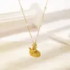 Wholesale 18K Gold Plated 304 Stainless Steel PVD Coated Pearl Starfish Shell Plating Inlay Paperclip Chain Cable Chain Rings Earrings Necklace