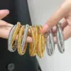 Wholesale PVD Coated 18K Gold Real Gold Plated Geometric 304 Stainless Steel 316 Stainless Steel Hip-Hop Simple Style Commute Waterproof Non Tarnish Bracelets Earrings Necklace