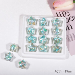 Aqua blue-stars