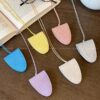 Wholesale Early Spring Dopamine Leather Magnetic Neck Hanging Glasses Bag Necklace Korean-style Decorative Accessories Long Distinctive Versatile Neck Chain