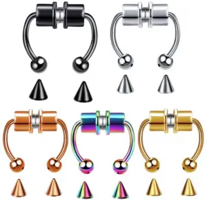 Fashion U Shape Stainless Steel Plating Nose Ring Nose Pin