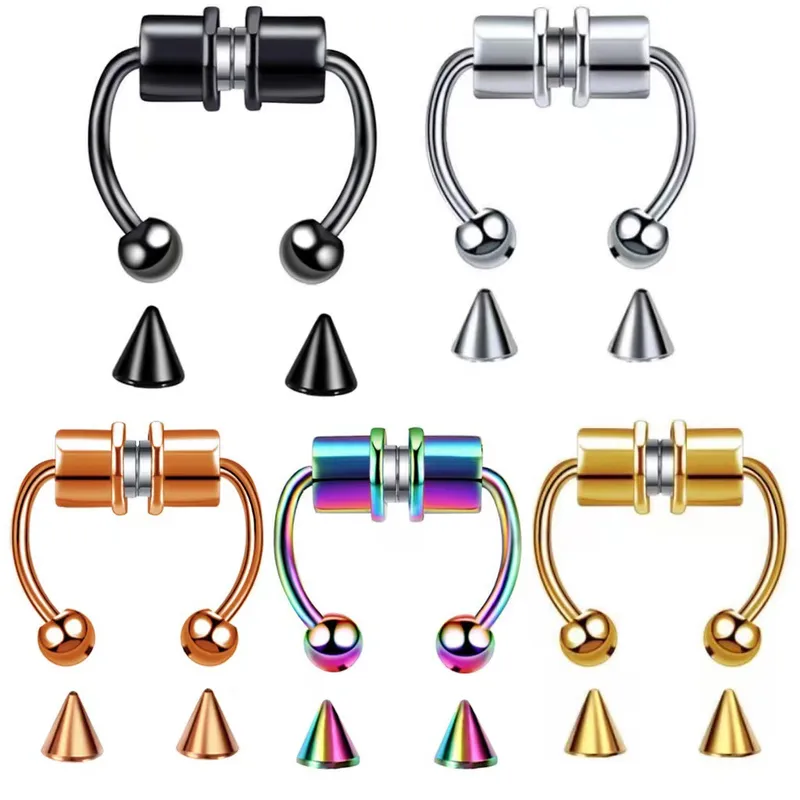 Wholesale Fashion U Shape Stainless Steel Plating Nose Ring Nose Pin