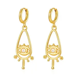 MS-652 Golden Sky Eye with Diamond Ear Clip
