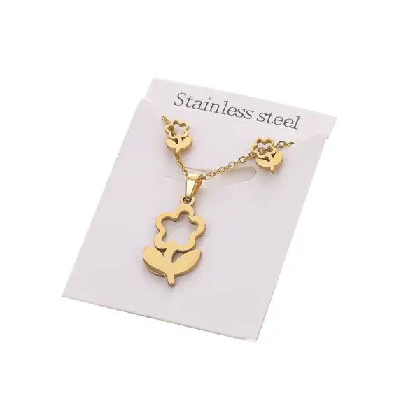 1 Piece Simple Style Star Cat Butterfly Stainless Steel Women's Jewelry Set
