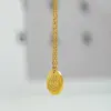 oly-79d83a64bca288d9f77ce055c6814934 Wholesale PVD Coated 18K Gold Real Gold Plated Geometric 304 Stainless Steel Simple Style Waterproof Non Tarnish 304 Stainless Steel Necklace