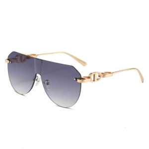 Gold frame faded gray piece