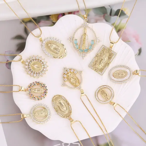 Wholesale Fashion Copper Plating 18K Gold Plated Zircon