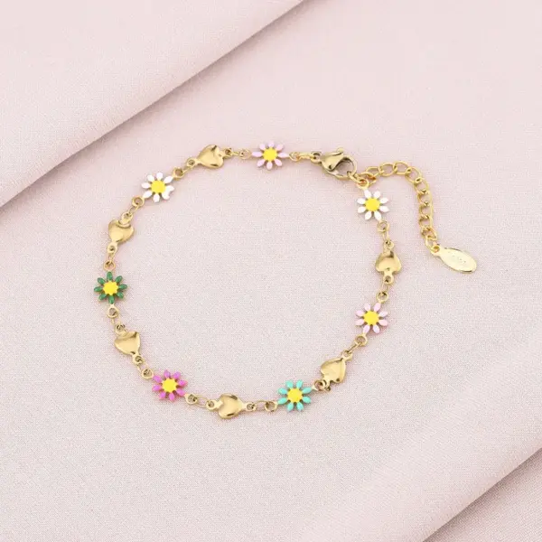 Wholesale Water Plating 18K Gold Plated Butterfly Stainless Steel Basic 304 Stainless Steel Bracelets