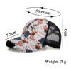 Wholesale Cross-border AliExpress Amazon ebay new graffiti horizontal cross net cap baseball cap Women's sun hat B988