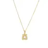 Wholesale Simple Style Animal Heart Shape Titanium Steel Copper Plating Inlay Zircon Pendant Necklace
