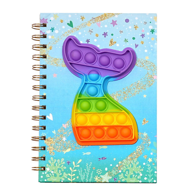 Wholesale Bubble pop Coil Book Decompression Silicone Book