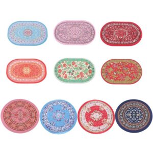 Wholesale 1:12 Miniature Dollhouse Oval Carpet