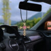 oly-7a13754bf383a9fd9bca89d283a88af2 Wholesale Diamond-embedded love Cross Car Rearview Mirror decorative pendant alloy cross exquisite