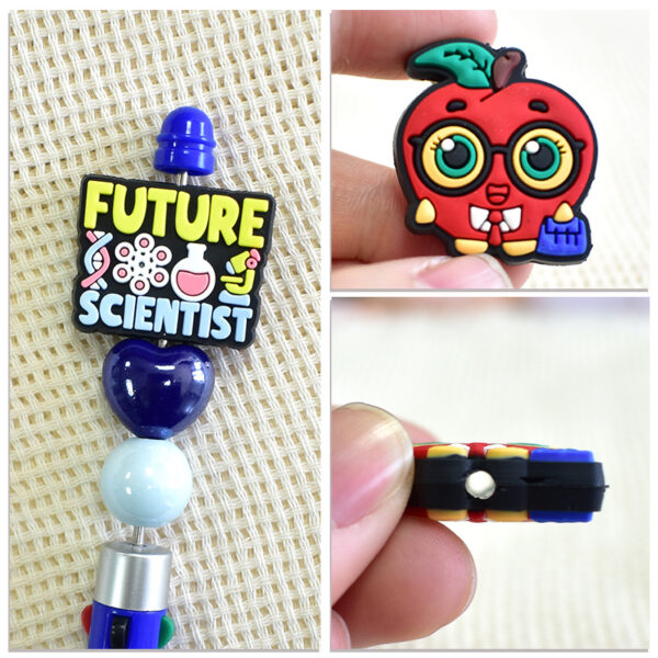 Wholesale Cartoon ballpoint pen accessories, multi-functional rotating ballpoint pen beads