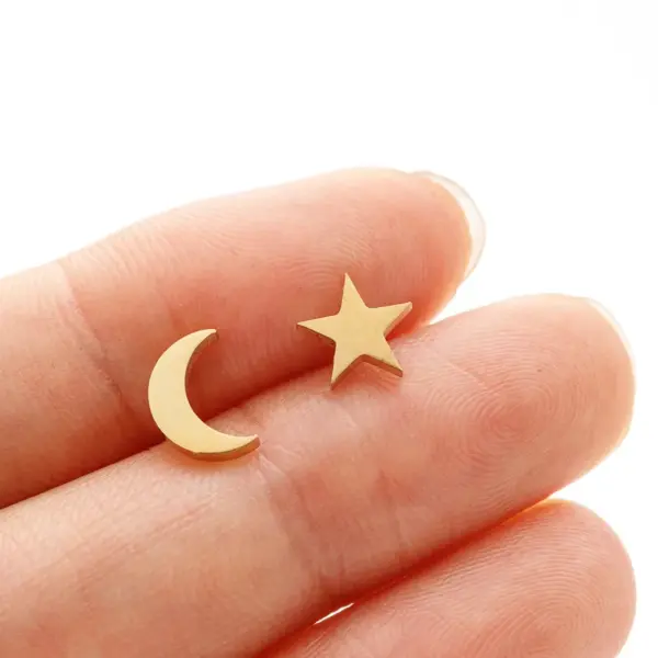 Wholesale PVD Coated 18K Gold Real Gold Plated Animal 304 Stainless Steel Cartoon Style Sweet Waterproof Non Tarnish Ear Studs