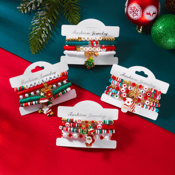 Wholesale Christmas Multi-Layer Bracelet Set