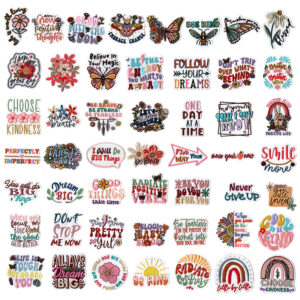 oly-7a2b75c36b7aa794c17affc2a7ea3600 Wholesale Bohemian embroidered fabric patch with positive energy quotes for bags