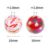 Wholesale Colorful polka dot acrylic DIY beads