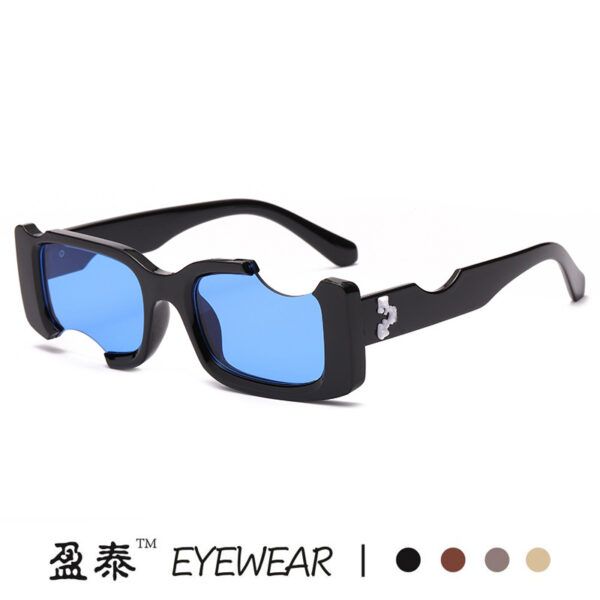 Wholesale New European and American Personality Notch Sunglasses Street Shot Trendy Sunglasses Cross-border Fashion Men's and Women's Sunglasses