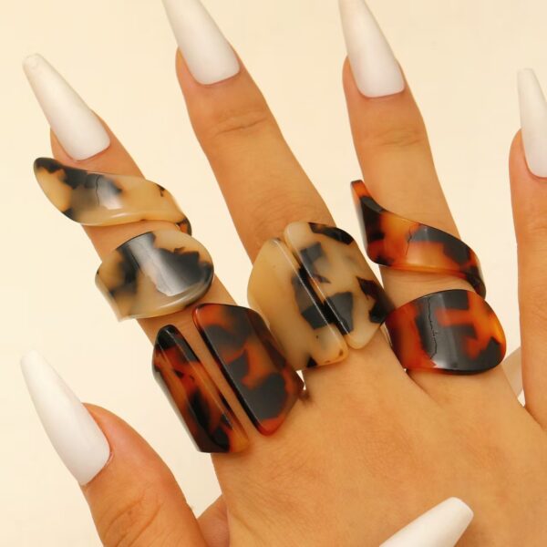 oly-7a3817a9e3f0713ffa9fb605025d47c7 Wholesale Maillard Autumn and Winter Line Wide Leopard Print Ring