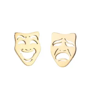 Crying Smiling Face Golden