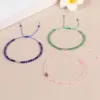 Wholesale Simple Style Geometric Natural Stone Knitting Drawstring Bracelets