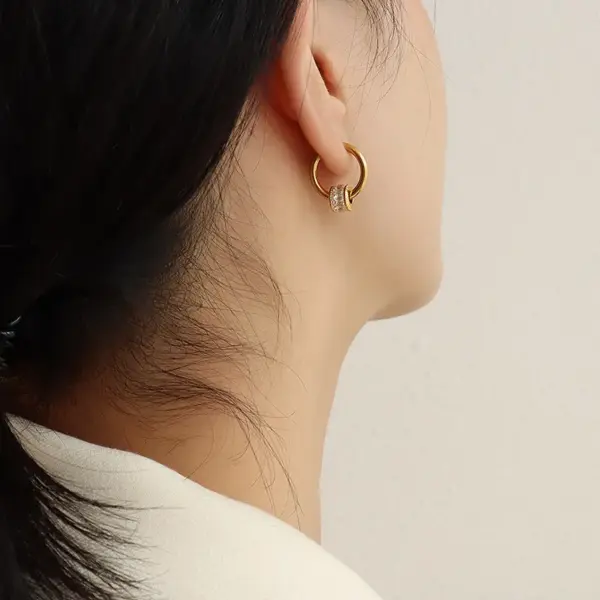 PVD Coated 18K Gold Plated 18K Gold 304 Stainless Steel Fashion