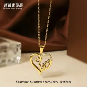 Gold Heart Necklace N0453G
