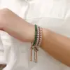 Wholesale Fashion Geometric Copper Zircon Bracelets In Bulk