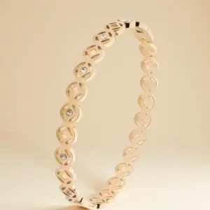 39-E-5 Gold Copper Coin Bracelet