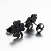 PVD Coated 18K Gold Real Gold Plated Four Leaf Clover 304 Stainless Steel Fashion Waterproof Non Tarnish Ear Studs