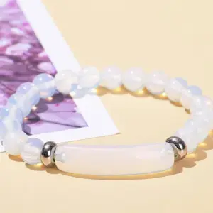 Opal Bridge Bracelet / 8mm Long Tube 10 * 39mm