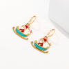 Wholesale Christmas Series EarringsCartoon Santa Claus Christmas Tree Earring