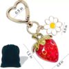 Wholesale Sunflower Strawberry Keychain