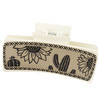 10-5 square PU leather cactus Milky White