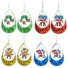 Wholesale Leather Print Teacher Reading Earrings