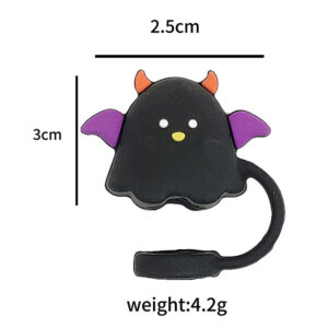 Straw cover [wing elf] black / Bag does not include straw