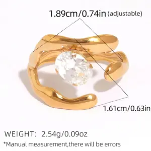 Gold / adjustable / One piece