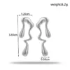 PVD Coated Irregular Solid Color 304 Stainless Steel French Style Simple Style Waterproof Non Tarnish Ear Studs