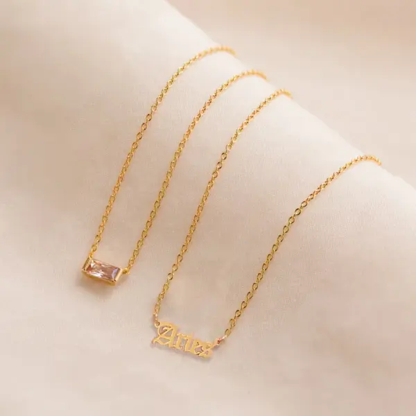 Wholesale 18K Gold Plated White Gold Plated Geometric Constellation Stainless Steel Simple Style Streetwear 304 Stainless Steel