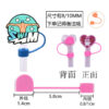 Wholesale Random 10pcs 10MM swimming dust plug straw hat creative DIY cup straw accessories