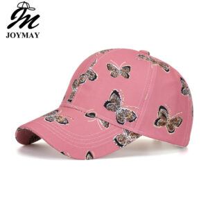 Wholesale New Solid Color Butterfly women's all-match fashionable peaked cap fashionable elegant high-end baseball cap B1134