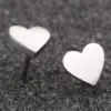 Wholesale PVD Coated 18K Gold Real Gold Plated Heart 304 Stainless Steel Fashion Waterproof Non Tarnish Ear Studs