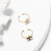 Wholesale PVD Coated 18K Gold Real Gold Plated Four Leaf Clover 304 Stainless Steel Cute Waterproof Non Tarnish Open Rings